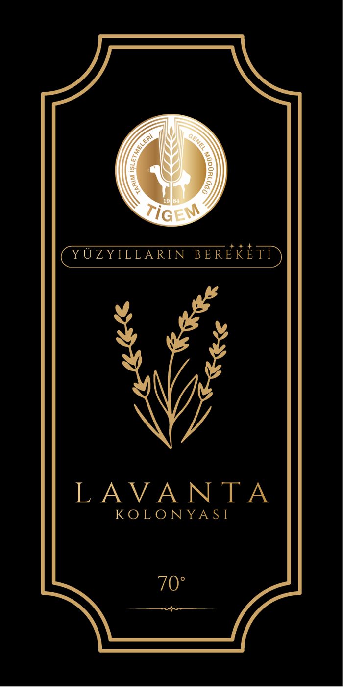Lavanta Kolonyası Etiketi